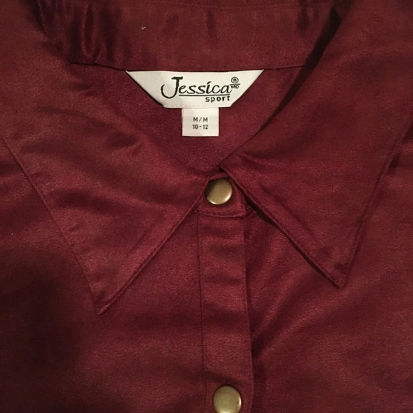 Vintage Faux suede button up - Picture 3 of 3